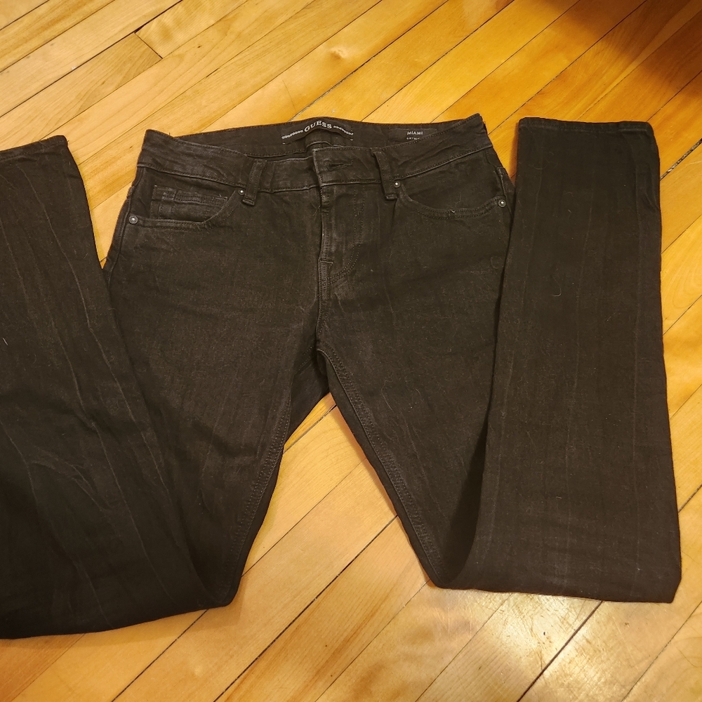 Skinny black Guess jeans